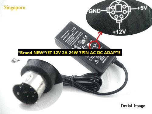 *Brand NEW* JKY36SP1003500 JKY36-SP1003500 YET 12V 2A 24W 7PIN AC DC ADAPTE POWER SUPPLY - Click Image to Close